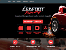 Tablet Screenshot of ledfootracing.com